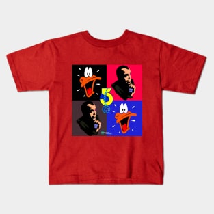 b5 pop art quad Garibaldi and daffy Kids T-Shirt